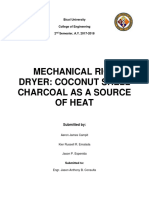 Rice Dryer Coconut Shell Charcoal As A Source of Heat