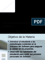 Calidad de Desarrollo de Software