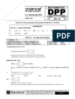 XII Maths DPP (33) - Prev Chaps - Determinant&Matrices