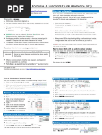 Excel Formulae and Fun