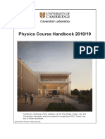 Physics Course Handbook 1819 V 2