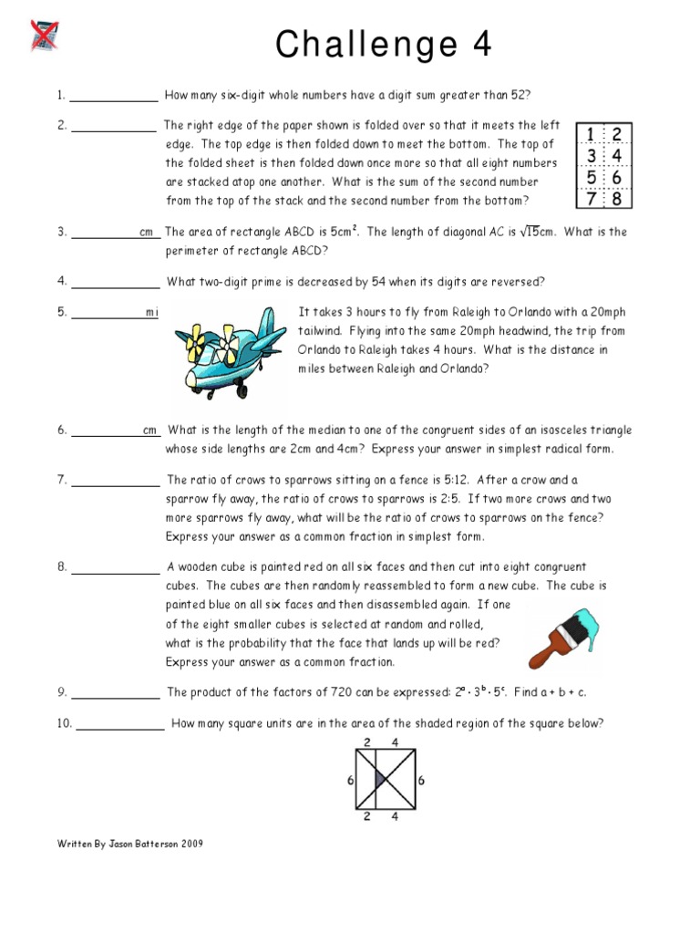 Challenge 4 | PDF | Rectangle | Area