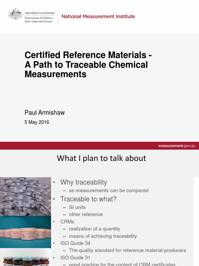 Traceable Chemical Measurements Guide | PDF | Mass Spectrometry | Metrology