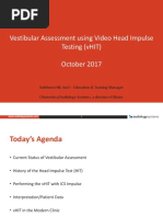 Oculomotor and VOR Assessment Guide | PDF | Vestibular System | Visual ...