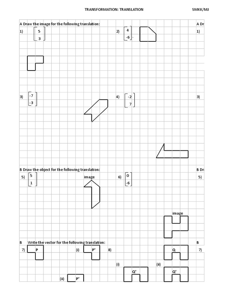 Translasi Chapter Form 2 | Descargar gratis PDF | Geometry ...