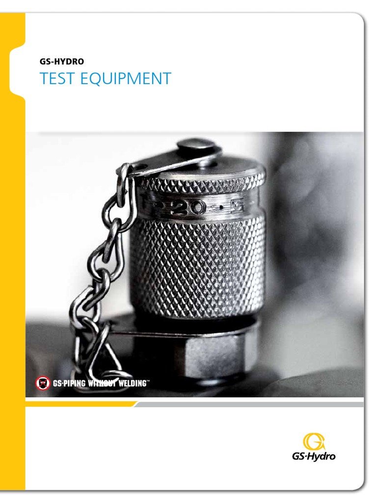 Hydraulic Test Equipment Guide | PDF | Pressure Measurement | Pipe ...