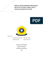 Makalah Kristalisasi Proses Produksi Monosodium Glutamat 