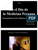 El DR Guillermo Calvo Soriano en El Día de La Medicina Peruana