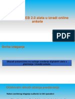 WEB 2.0 Alati U Izradi Online Ankete - 1 - Dio