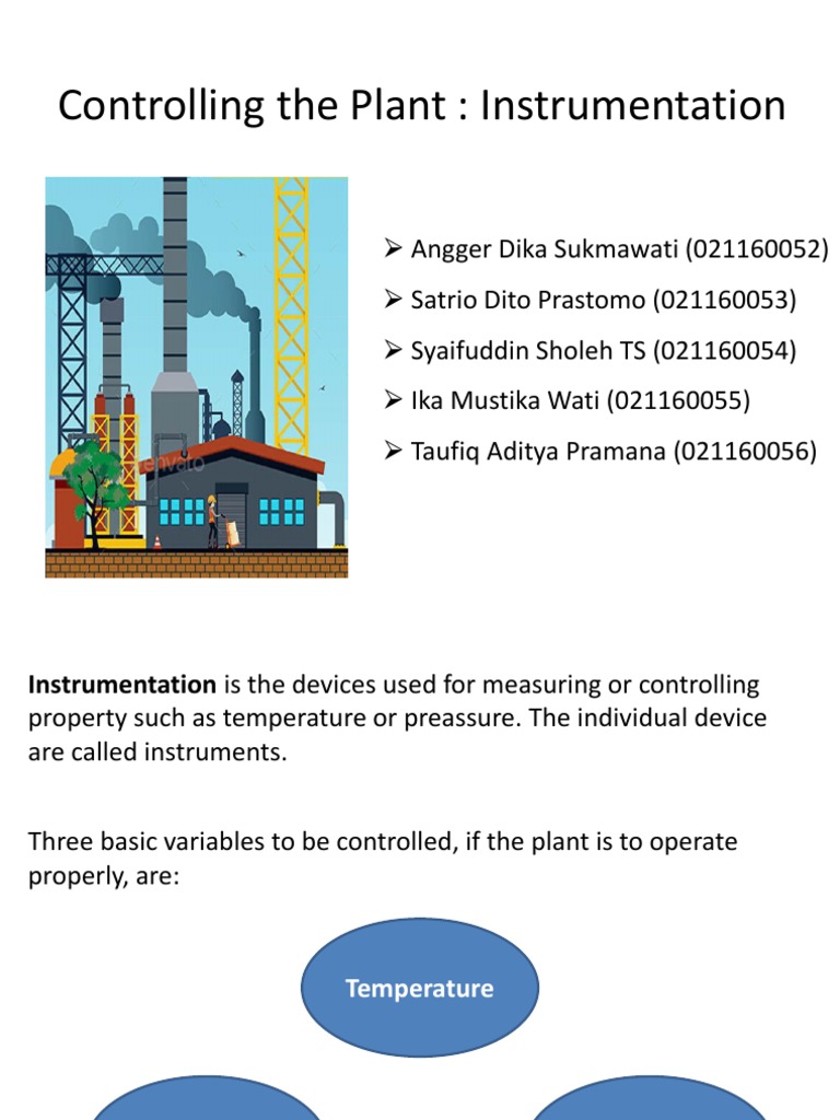 Plant Instrumentation Overview | PDF | Flow Measurement | Equipment