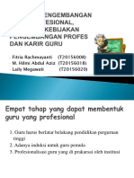 Tahapan Pengembangan Guru Profesional, Alur, Dan