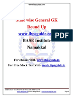 State Wise General GK Round Up (Full Set) - Download in PDF PDF