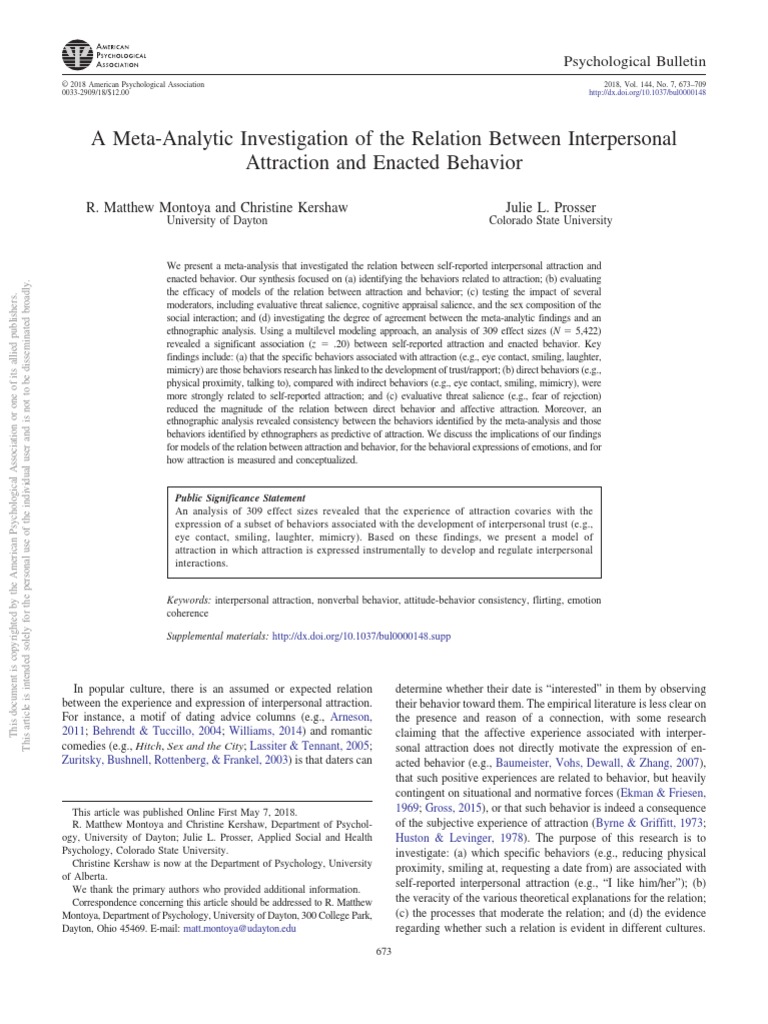 A Meta-Analytic Investigation of The Relation Between Interpersonal ...