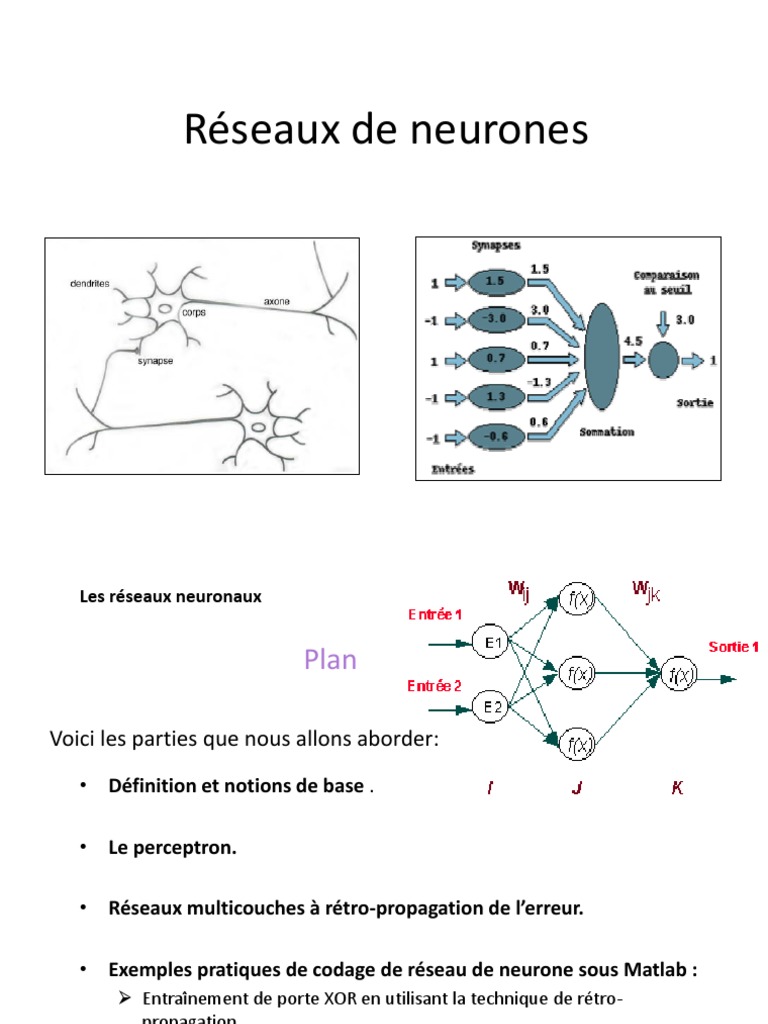 Introduction aux réseaux de neurones | PDF | Réseau de neurones ...