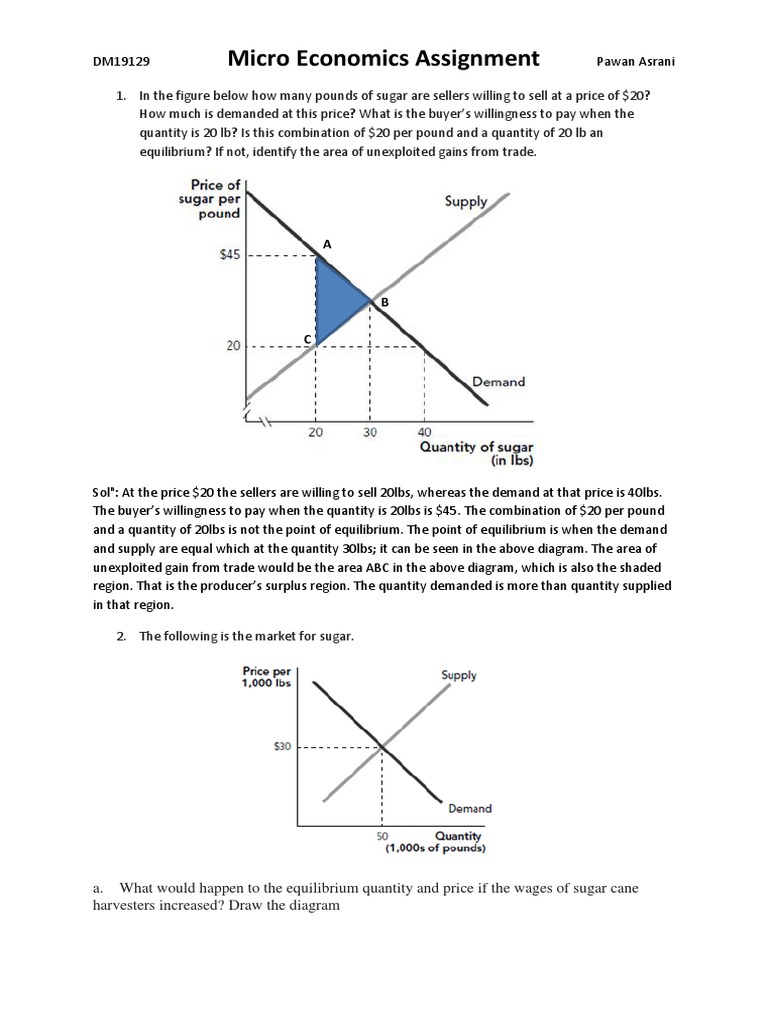 Economics Assignment | PDF | Supply And Demand | Economic Equilibrium
