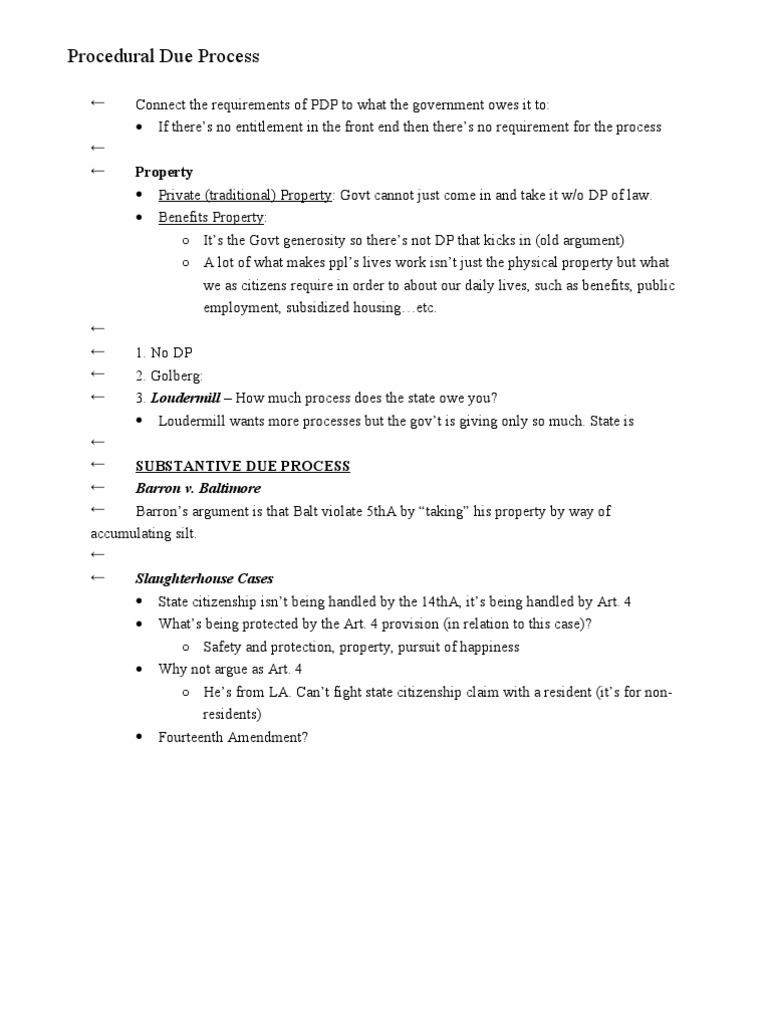 Procedural Due Process | PDF