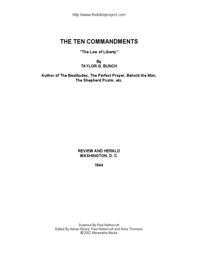 The Ten Commandments Bunch PDF | PDF | Ten Commandments | Idolatry
