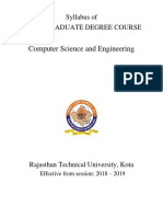 Computer Science and Engineering: Syllabus of Undergraduate Degree Course