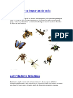 Insectos y Su Importancia en La Agricultura