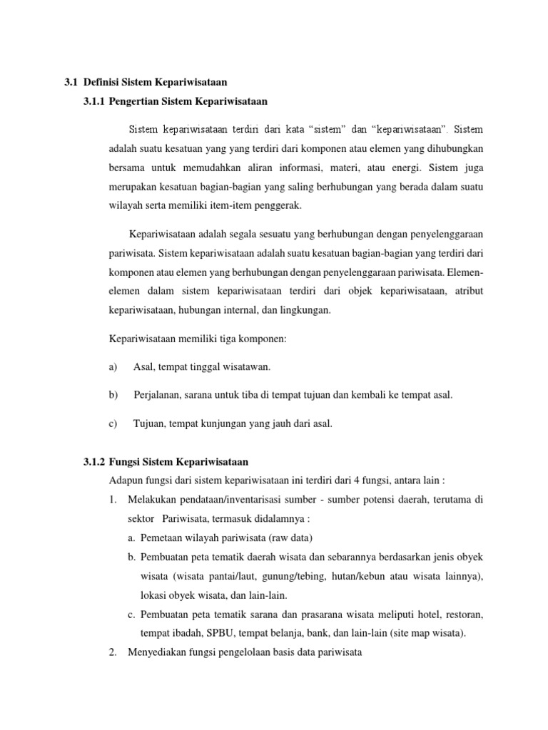 Makalah Bisnis Pariwisata