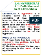 1.4 Hyperbolas