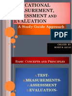 Educational Measurement Assessment and Evaluation