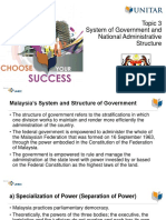 Topic 3 System of Government and National Administrative