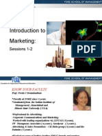 Introduction to Marketing: Sessions 1-2