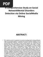 Social Network Mental Disorder Detection via Online Social Media Mining