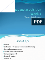 Language Acquisition Week 1