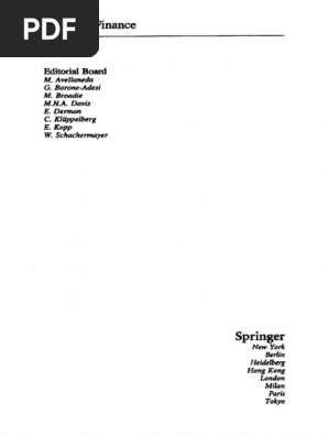 Shreve Stochastic Calculus For Finance I & II (2004) PDF | PDF
