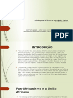 A Diáspora Africana e A América Latina