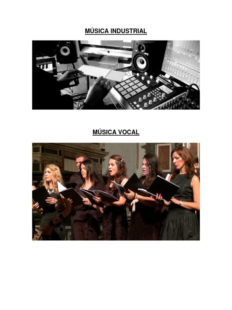 Música Industrial, Vocal y Mixta PDF