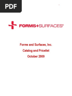 Forms&Surfaces - Price List