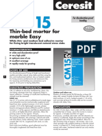 Thin-Bed Mortar For Marble Easy: For Discoloration-Proof Bending