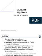 Lecture - Why Binary and How We Interpret It 