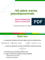 DFT With Plane Waves, Pseudopotentials