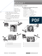 T2T One U2 Grammarworksheet 1 PDF