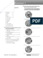 T2T - One - U7 - Grammarworksheet - 2 The Imperative PDF