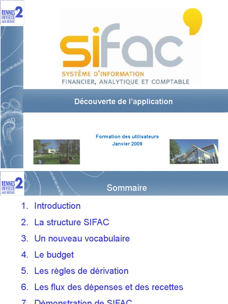 SIFAC Intro | PDF | Facture | Comptabilité