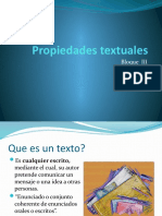 Propiedades Textuales