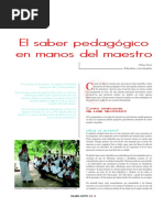 EL SABER PEDAGOGICO