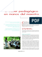 El Saber Pedagogico