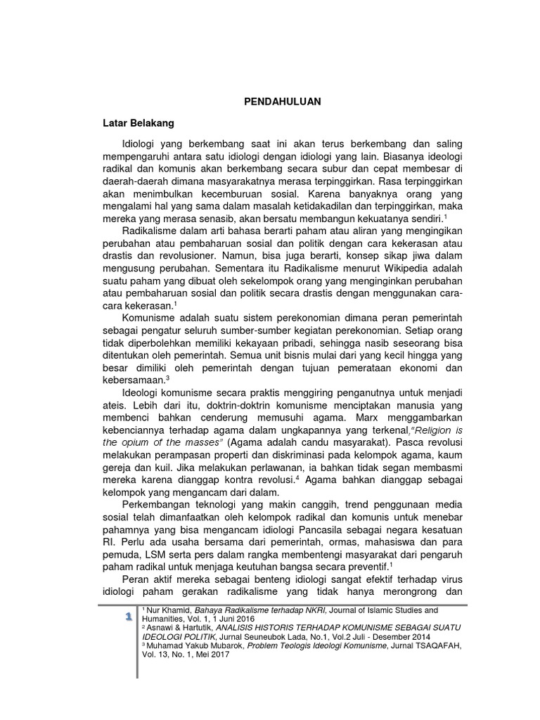 Bahaya Ideologi Komunis Radikal Kel 10 Revisi