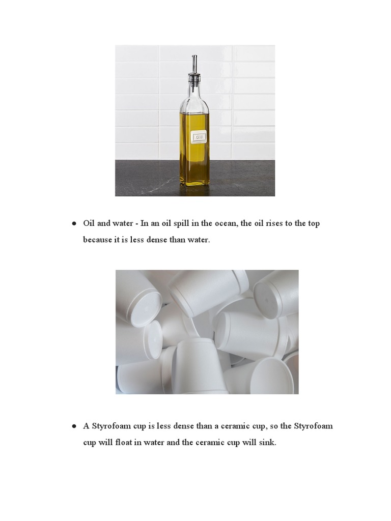 Oil and Water in An Oil Spill in The Ocean, The Oil Rises To The Top