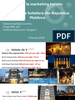 Proiect La Marketing Turistic Tema - Piata Hoteliera Din Republica Moldova