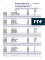 Nalanda Open University: Result Notice Annual Exam-2018