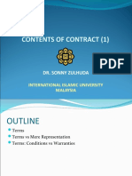 Contents of Contract (1) : Dr. Sonny Zulhuda