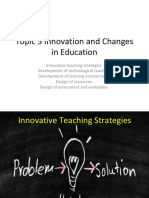 Topic 5 Innovation and Changes in Education