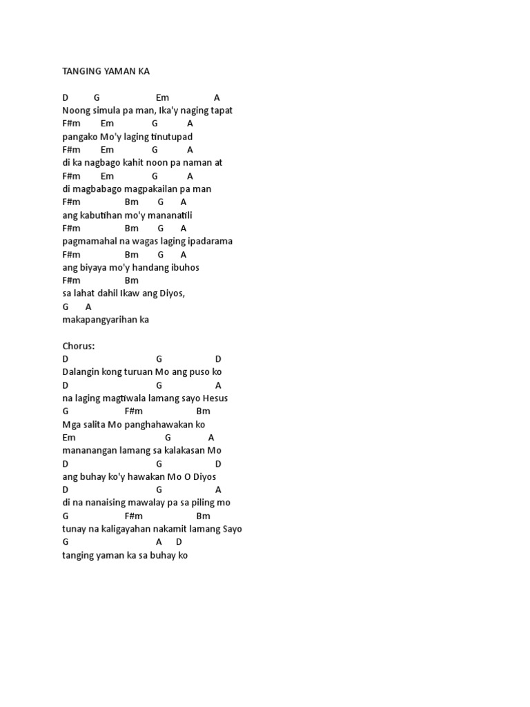 Tanging Yaman Ka PDF